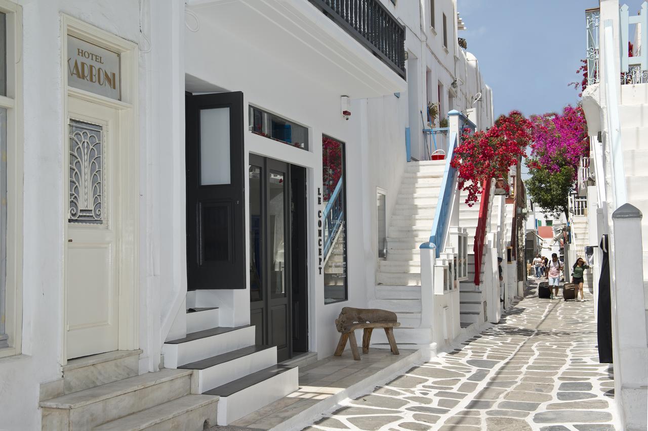 Karboni Hotel Mykonos Town Buitenkant foto